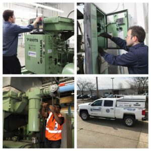 Updating compressed air network & compressor rebuild